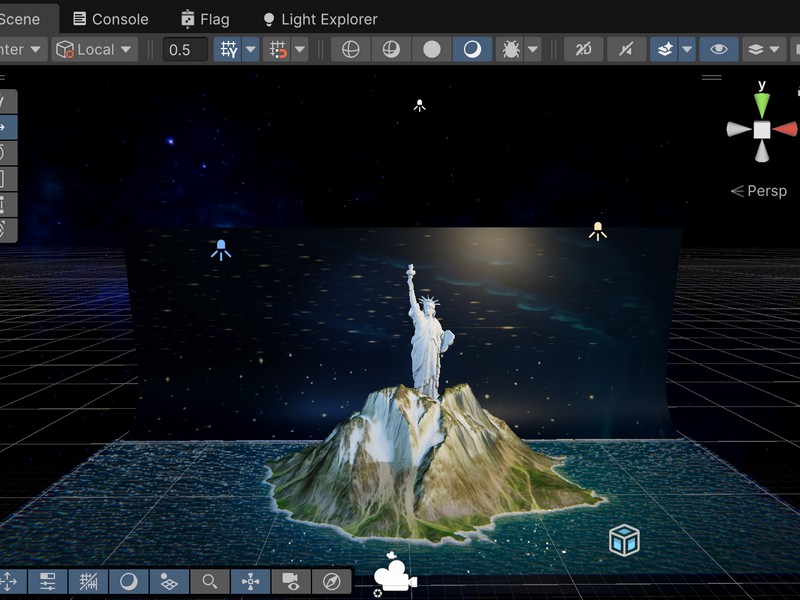 Statue of Liberty on the mountain