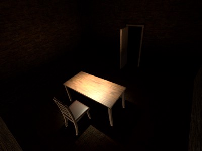 Lighting Study: Interrogation Room (Wooden)
