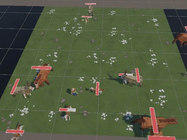 Space Invader Type - With Animals