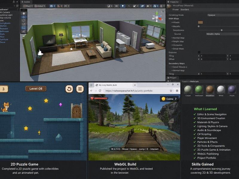 Unity Essentials Pathway Portfolio Project - Vishwas Parashar