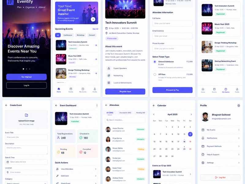 Event Management System – Interactive Project Demo